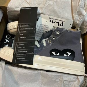 Come des Garçons Play x Chuck 70 High “steel Gray”